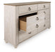 Willowton Six Drawer Dresser - alternate view 4