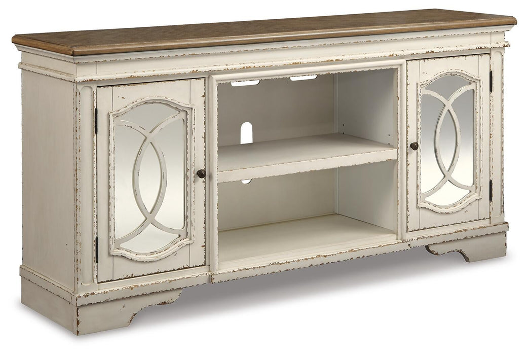 Realyn XL TV Stand w/Fireplace Option - alternate view 2
