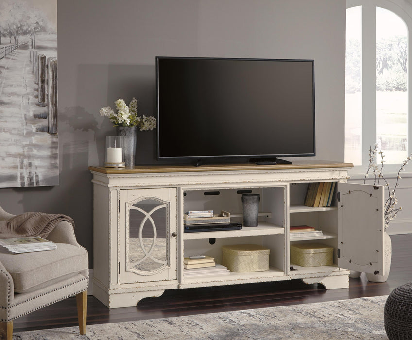 Realyn XL TV Stand w/Fireplace Option - alternate view 6