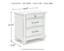 Kanwyn Three Drawer Night Stand - alternate view 4