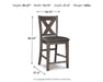 Caitbrook Upholstered Barstool (2/CN) - alternate view 5