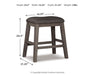 Caitbrook Upholstered Stool (2/CN) - alternate view 4