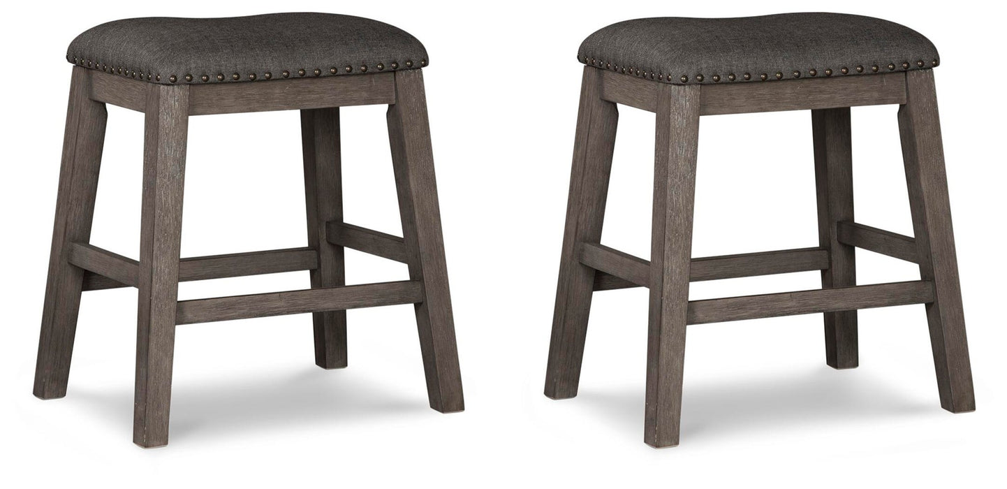 Caitbrook Upholstered Stool (2/CN) - alternate view 2