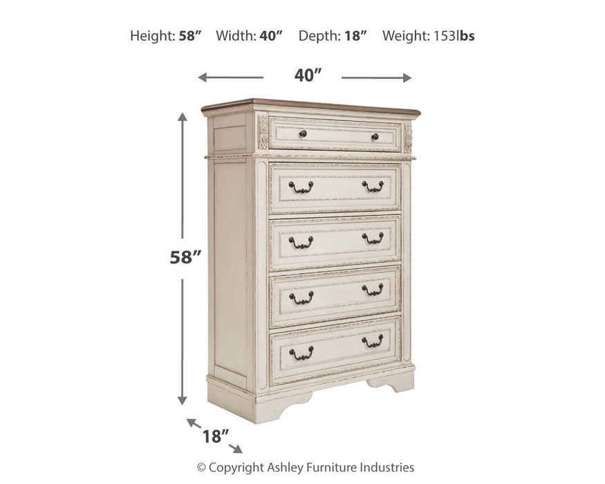 Realyn Five Drawer Chest - alternate view 5