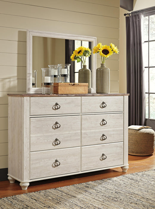 Willowton Dresser and Mirror - alternate view 3