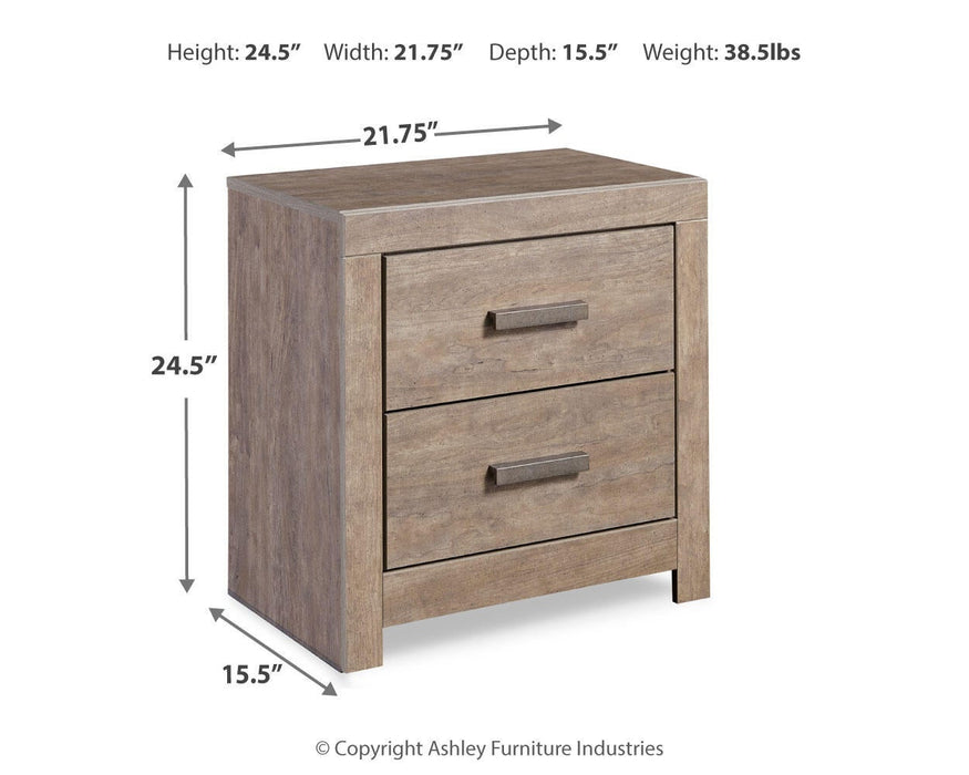 Culverbach Two Drawer Night Stand - alternate view 8