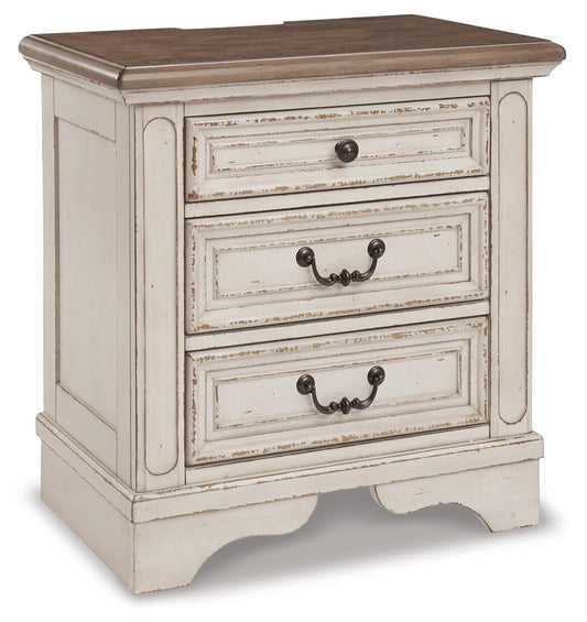 Realyn Three Drawer Night Stand - alternate view 2