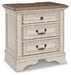 Realyn Three Drawer Night Stand - alternate view 2