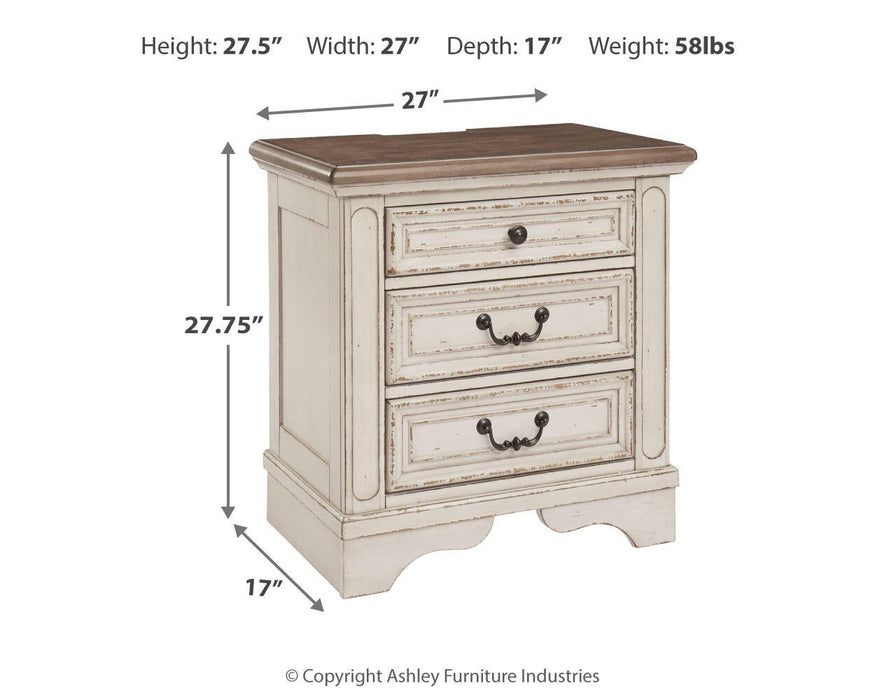Realyn Three Drawer Night Stand - alternate view 6