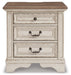 Realyn Three Drawer Night Stand - alternate view 3