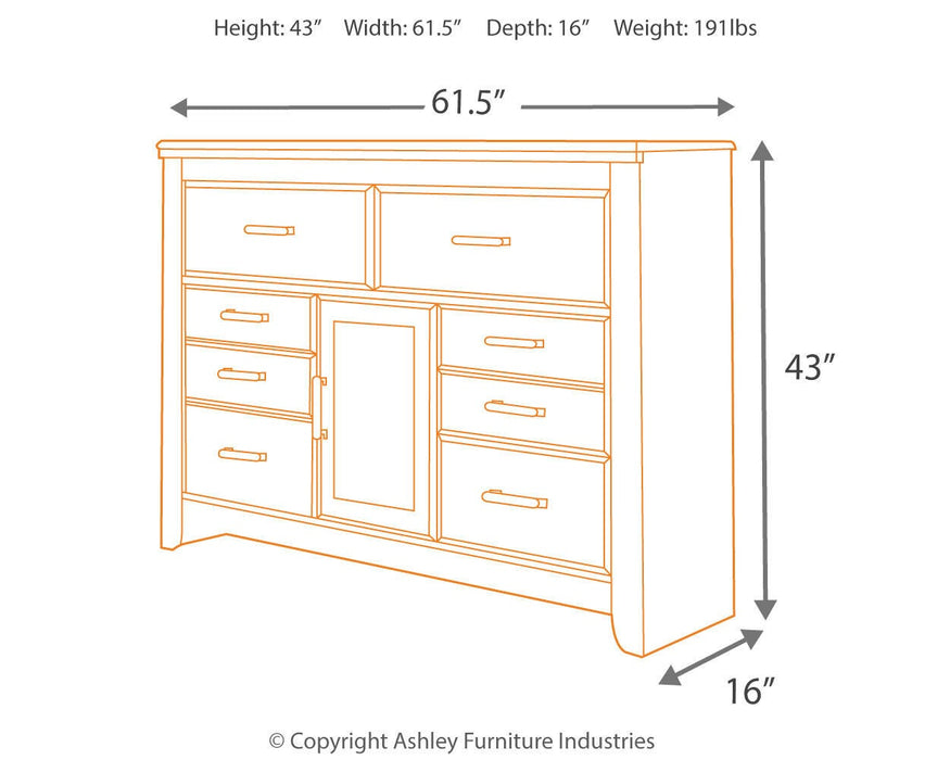 Juararo Six Drawer Dresser - alternate view 8