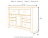 Juararo Six Drawer Dresser - alternate view 8