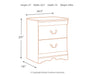 Anarasia Two Drawer Night Stand - alternate view 4
