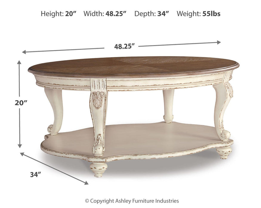 Realyn Oval Cocktail Table - alternate view 5