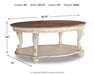 Realyn Oval Cocktail Table - alternate view 5