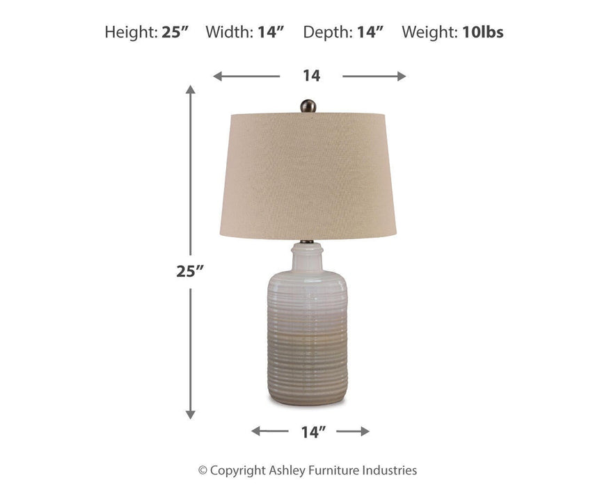 Marnina Ceramic Table Lamp (2/CN) - alternate view 5