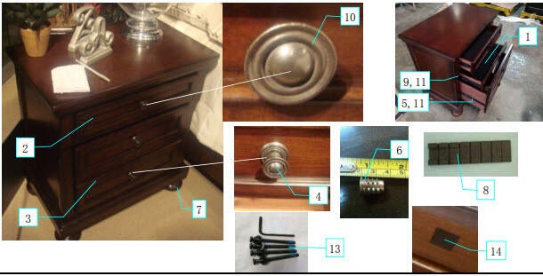Porter Two Drawer Night Stand - alternate view 7