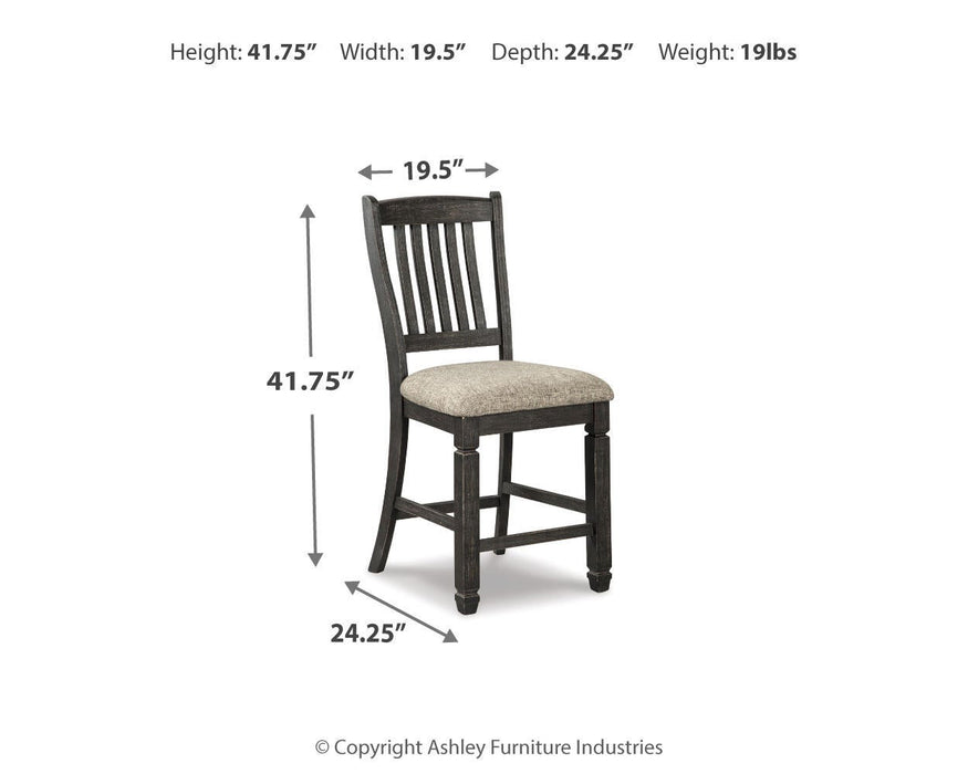 Tyler Creek Upholstered Barstool (2/CN) - alternate view 6