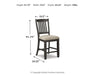 Tyler Creek Upholstered Barstool (2/CN) - alternate view 6