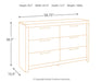 Derekson Six Drawer Dresser - alternate view 5