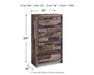 Derekson Five Drawer Chest - alternate view 5