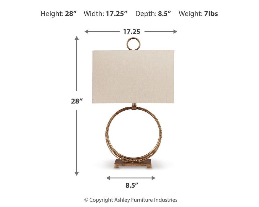 Mahala Metal Table Lamp (1/CN) - alternate view 4