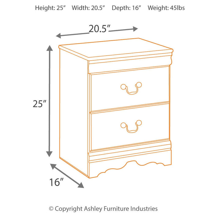 Huey Vineyard Two Drawer Night Stand - alternate view 4