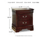 Alisdair Two Drawer Night Stand - alternate view 7