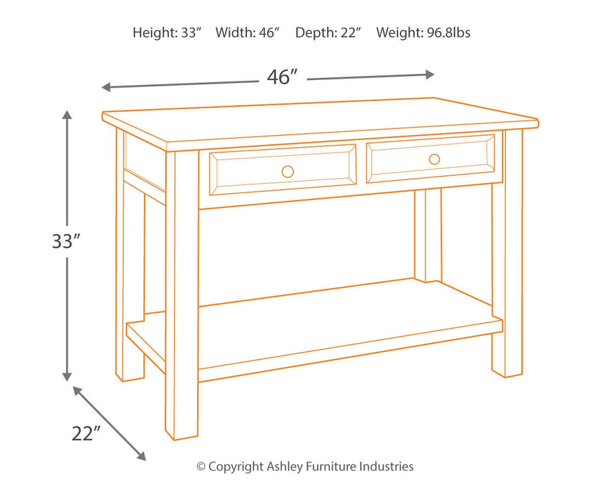 Tyler Creek Sofa Table - alternate view 8