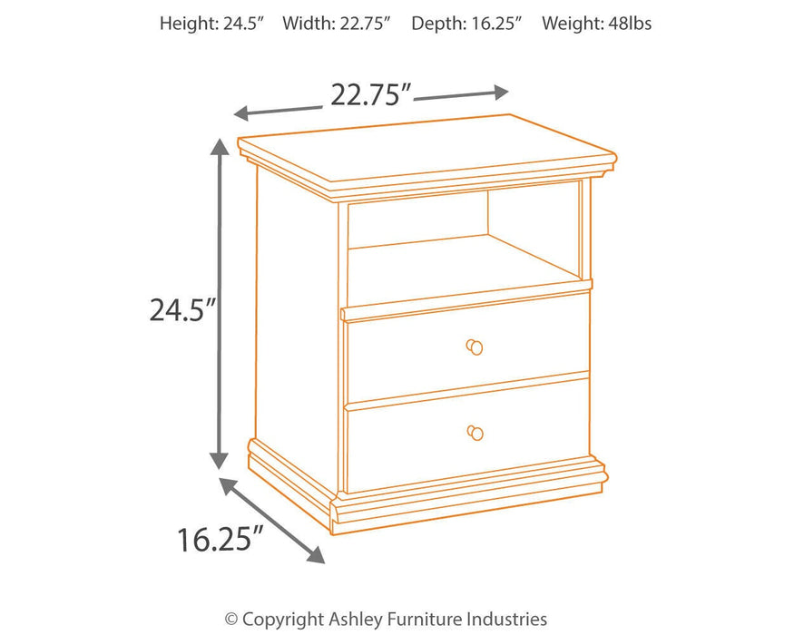 Maribel One Drawer Night Stand - alternate view 7