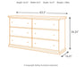Maribel Six Drawer Dresser - alternate view 10