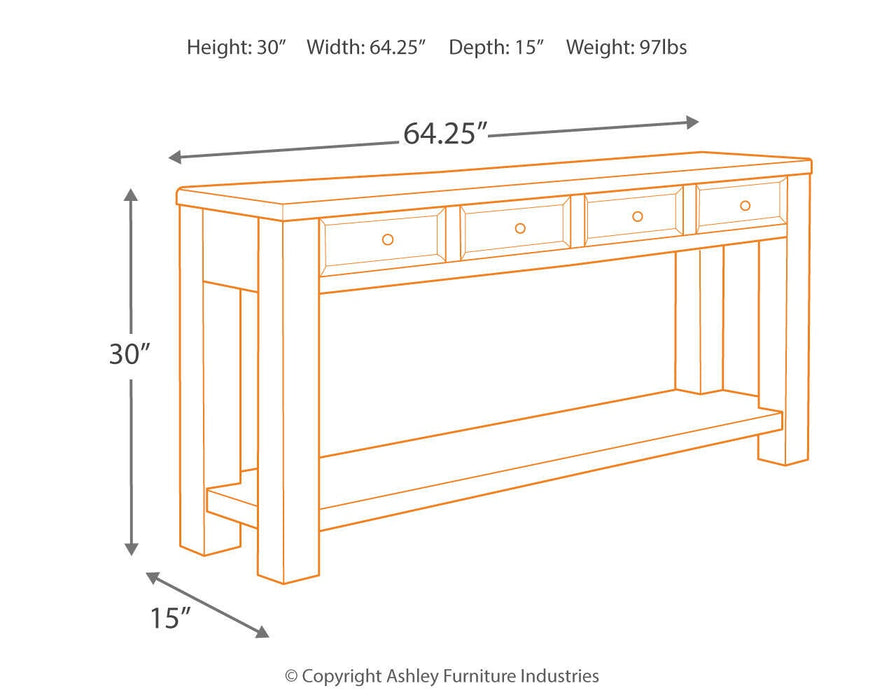 Gavelston Sofa Table - alternate view 4