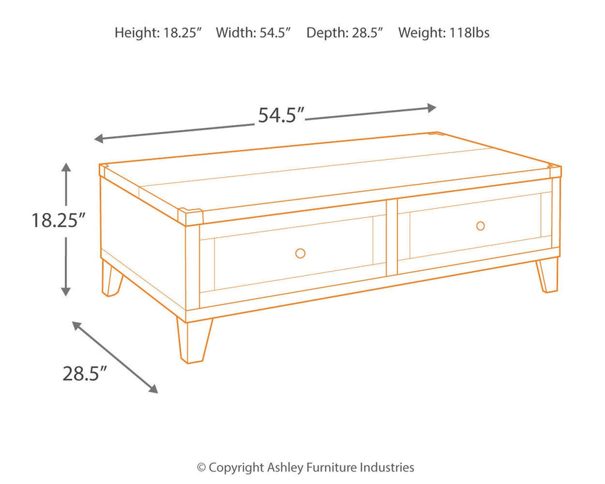 Todoe Lift Top Cocktail Table - alternate view 15
