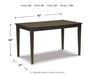 Kimonte Rectangular Dining Room Table - alternate view 11