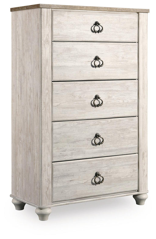 Willowton Five Drawer Chest - alternate view 2