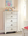 Willowton Five Drawer Chest - alternate view 6