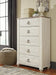 Willowton Five Drawer Chest - alternate view 3