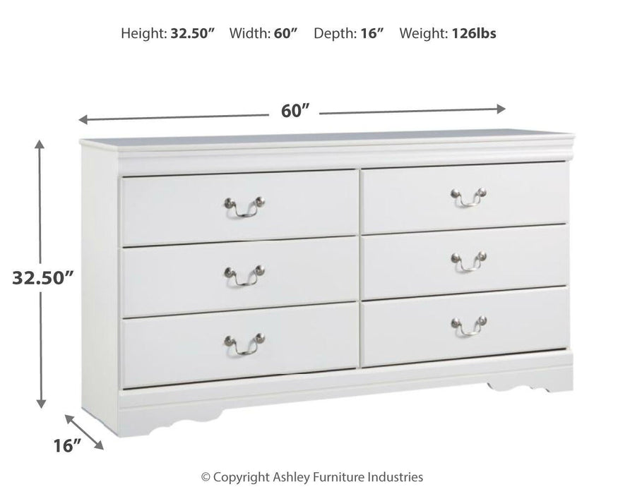 Anarasia Six Drawer Dresser - alternate view 3