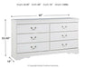 Anarasia Six Drawer Dresser - alternate view 3