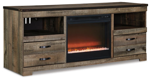 Trinell 63" TV Stand with Electric Fireplace - alternate view 2