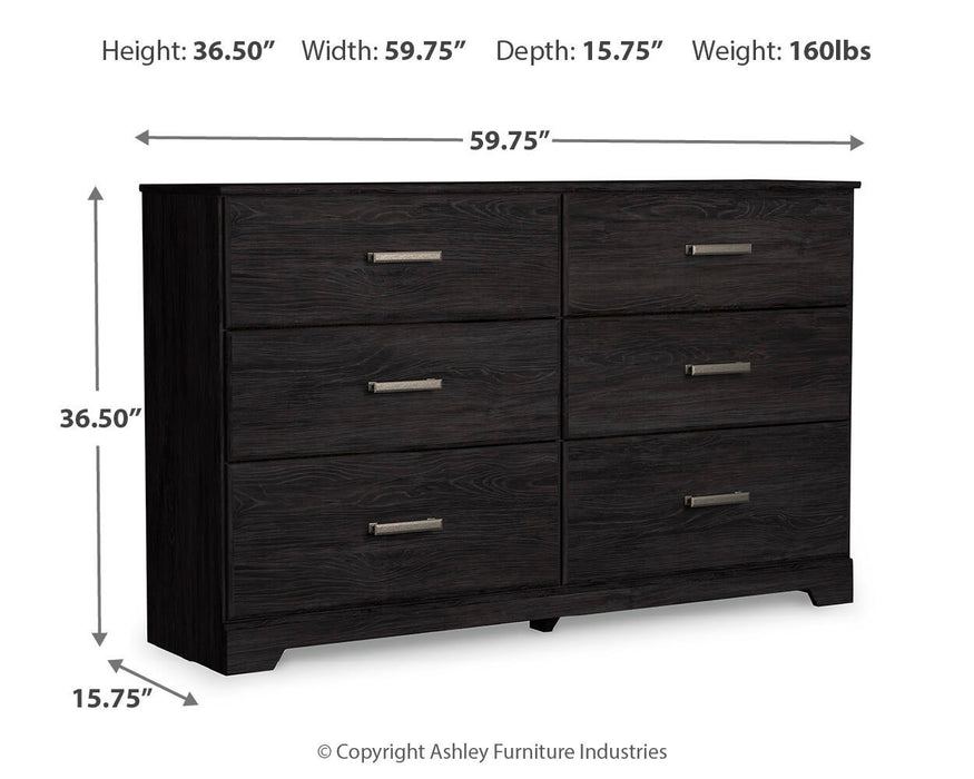 Belachime Six Drawer Dresser - alternate view 4