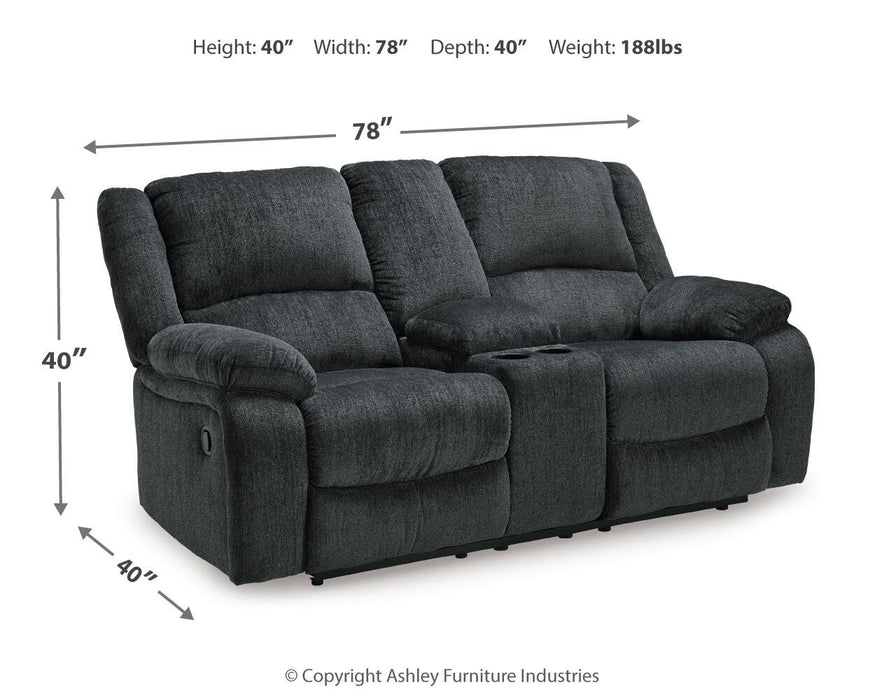 Draycoll DBL Rec Loveseat w/Console - alternate view 8