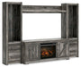 Wynnlow 4-Piece Entertainment Center with Electric Fireplace