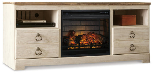 Willowton 64" TV Stand with Electric Fireplace - alternate view 2