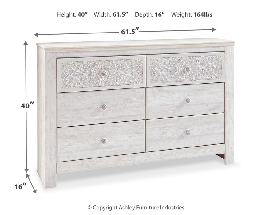 Paxberry Six Drawer Dresser - alternate view 6