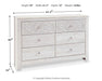 Paxberry Six Drawer Dresser - alternate view 6