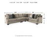 Bovarian 3-Piece Sectional - alternate view 9