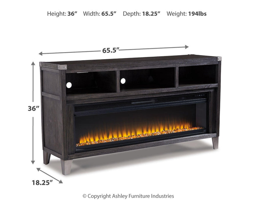 Todoe 65" TV Stand with Electric Fireplace - alternate view 4