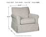 Searcy Swivel Glider Accent Chair - alternate view 7