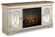 Realyn 74" TV Stand with Electric Fireplace - alternate view 2
